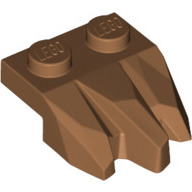 Lego destička se skalními prsty, tělová tmavší (6372265)